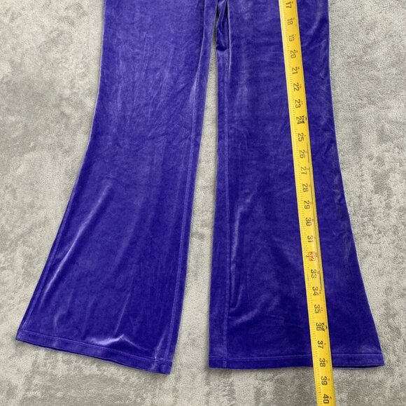Athleta Pants Womens Small Purple Elation Velvet Flare Pull On Athleisure 29” - Picture 2 of 13